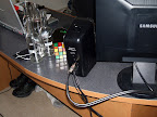 Actually had to velcro the cables up to my monitor cables, else the weight of the rca would pull the speaker down!
