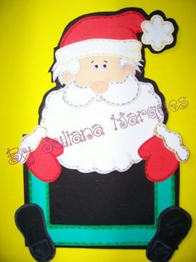 portaretratos en foami de navidad