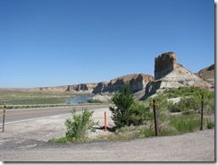 1538 Toll Gate Rock 1940's Lincoln Highway west of Green River WY