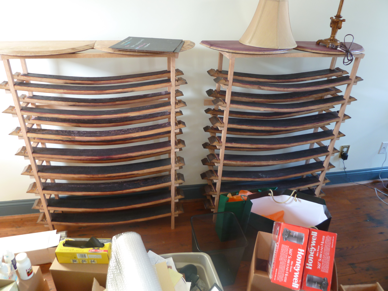 Shelving in the New Shop