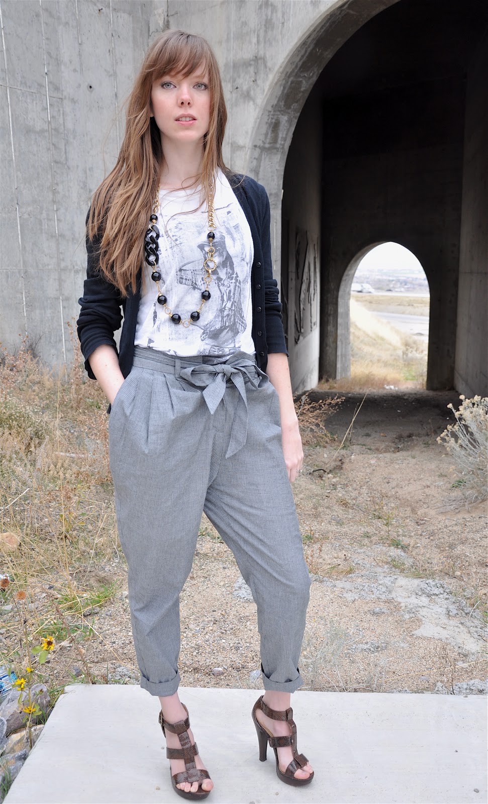slouchy trousers womens