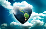 Heart shaped earth Wallpapers