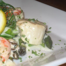 Prawn and Scallops in Lemon Cream Sauce