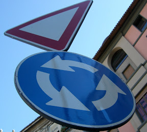 Directional sign - Alba, Italy