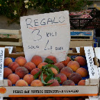 Peaches at the Farmer's Market (Italy)