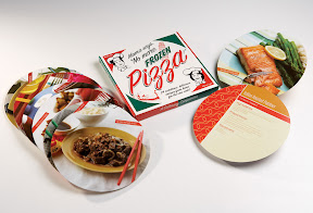 It only looks like a pizza box! Inside are nutritious, delicious and affordable recipes designed for busy, new cooks - from Mama Says.