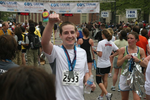 finishing the half-marathon