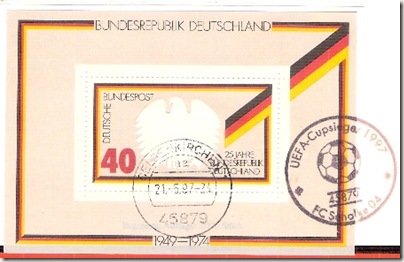 Germany-UefaCup1996-97-Schalke04 Postmark Germany-UefaCup1996-97-Schalke04 Postmark