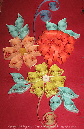 Handmade Craft Ideas Paper Quilling on These Are Quillied Greeting Cards Written On It With Calligraphy Style
