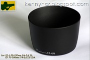 ET-60 Lens Hood RM38