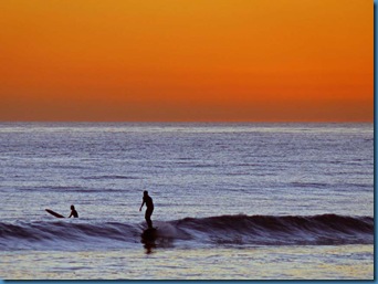 Surfer at Sundown