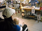 Noah was very interested in how to make marbles.
