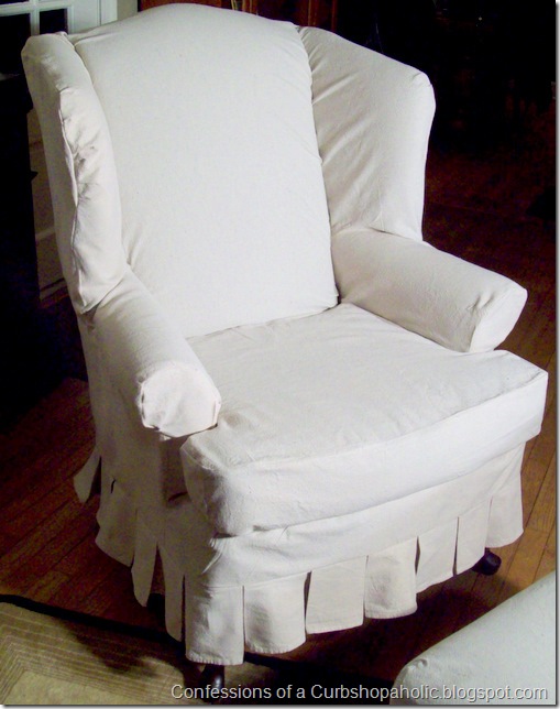 slipcover chair and coffee table 016