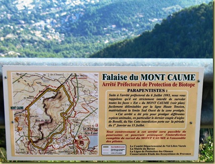 Mont Caume - Paragliding forbidden