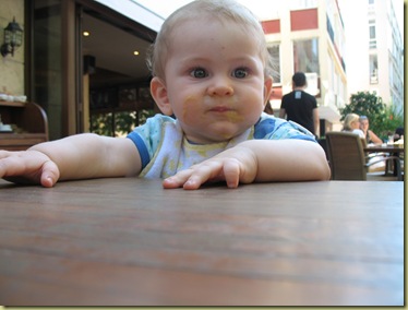 Hungry young man in Istanbul