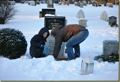 Graveyard - Seb and Niklas preparing 1