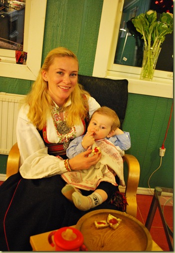 Ingelin and Leander in Kitchen