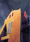Third Place "Santa Fe Church" by Lorraine Hayes
