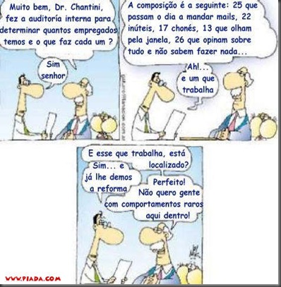 Trabalho.. trabalho e trabalho.. é assim que funcionamos