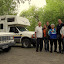 Us with our kind friends from Brazil, who gave us a lift to the glacier in their awesome camper.