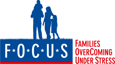 badge for F.O.C.U.S. (Families Over Coming Under Stress)