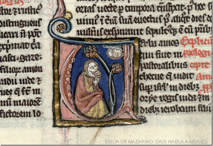 DIOS HABLA A MOISÉS. BIBLIA MAZARINO DIOS HABLA A MOISÉS. BIBLIA MAZARINO