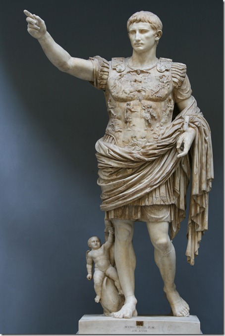 Augustus von Prima Porta (20-17 v. Chr.), aus der Villa Livia in Prima Porta, 1863
