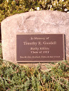 Timothy R. Goodell Memory Plaque