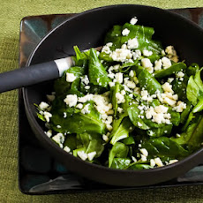 Arugula and Gorgonzola Salad with Balsamic Vinegar
