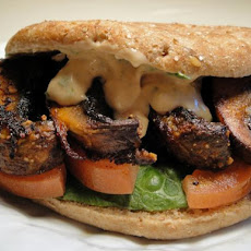 Cajun Portobello Sandwich With Avocado and Remoulade