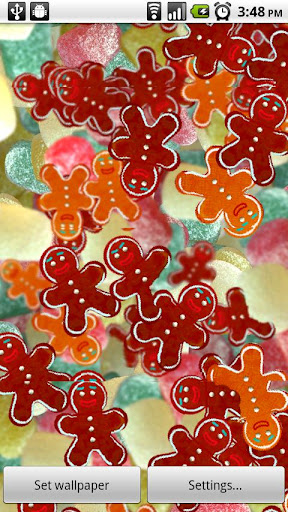 【免費個人化App】Gingerbread Man Live Wallpaper-APP點子