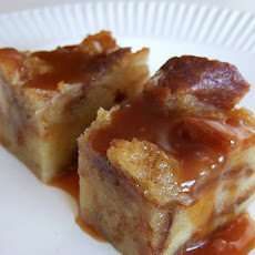 Shaker Bread Pudding with Oozing Caramel Sauce