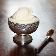 Roasted Peach & Mint Ice Cream