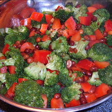 Broccoli, Peanut & Sweet Red Pepper Stir-fry