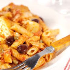 Penne with Tuna Puttanesca