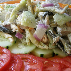 Chicken Rainbow Pasta Salad