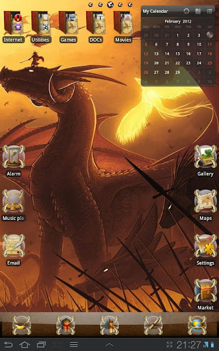 Dragon Theme for Tablets GO