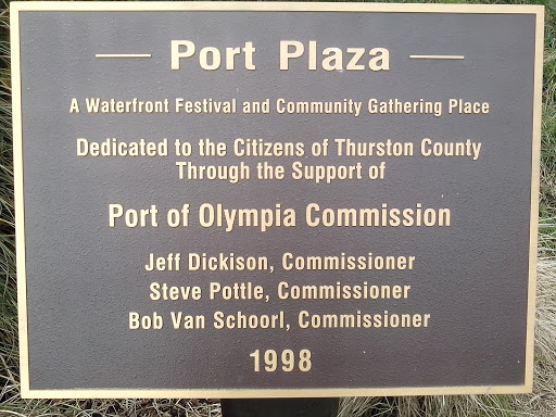 Port Plaza Dedication Plaque
