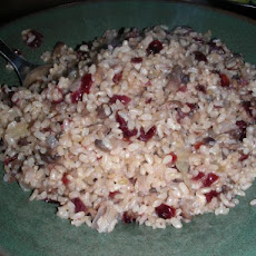 Mushroom and Cranberry Rice