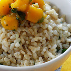 Brown Coconut Rice with Cilantro