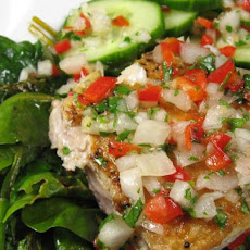 Sauteed Fish With Thai Coriander-Chili Sauce