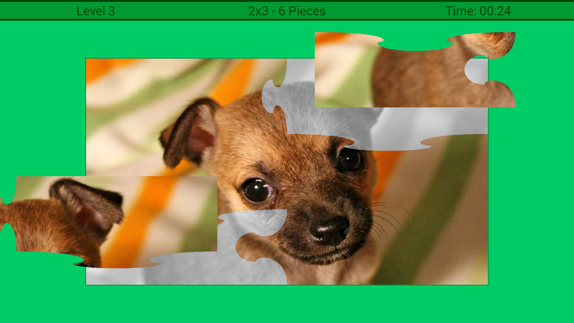Android application Dogs Puzzle screenshort