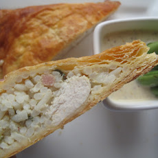 Chicken and Mustard Puff Pockets