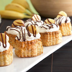 Black Bottom Banana Cream Puffs