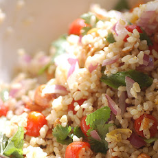 Thai Rice Salad with Peanut Dressing
