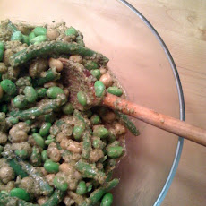 Four Bean Pesto Summer Salad