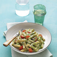 Spinach Pesto with Whole-Wheat Pasta