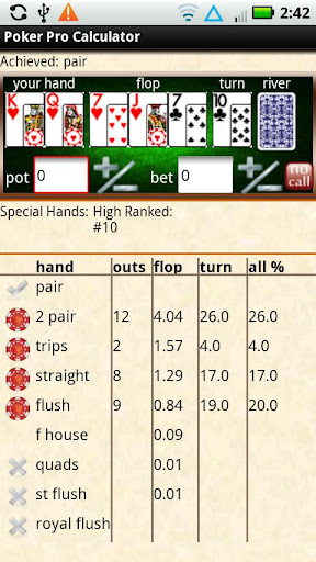 Poker Pro Calculator