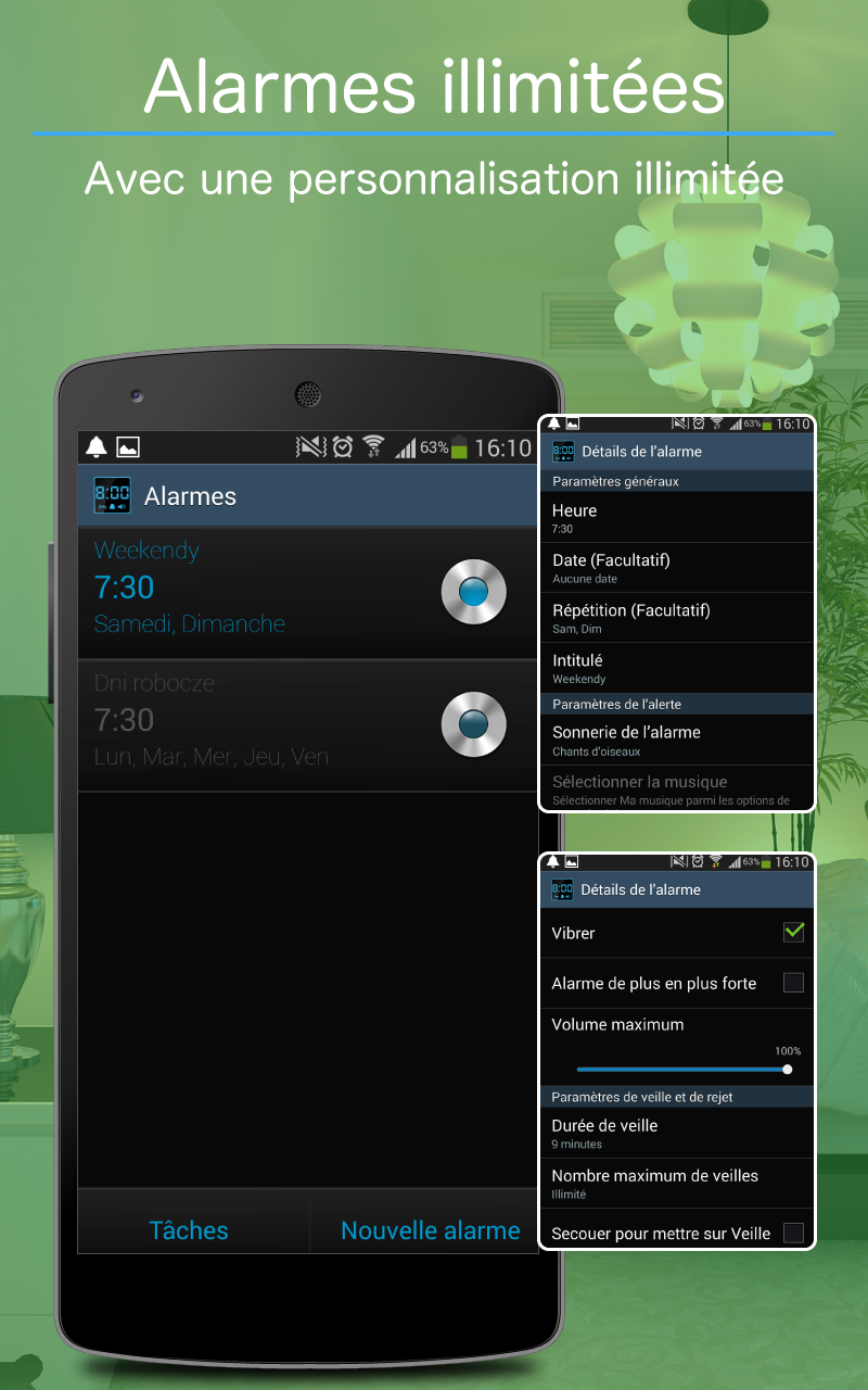 Android application Digital Alarm Clock screenshort