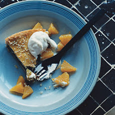Fig and Sesame Tart with Cardamom Orange Cream